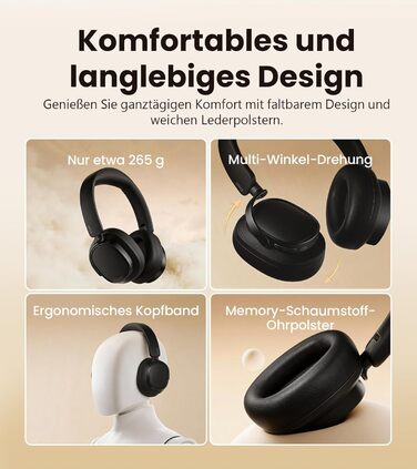 Навушники бездротові Edifier ES850NB з шумозаглушенням, Hi-Res Audio, Bluetooth 5.4, чорні