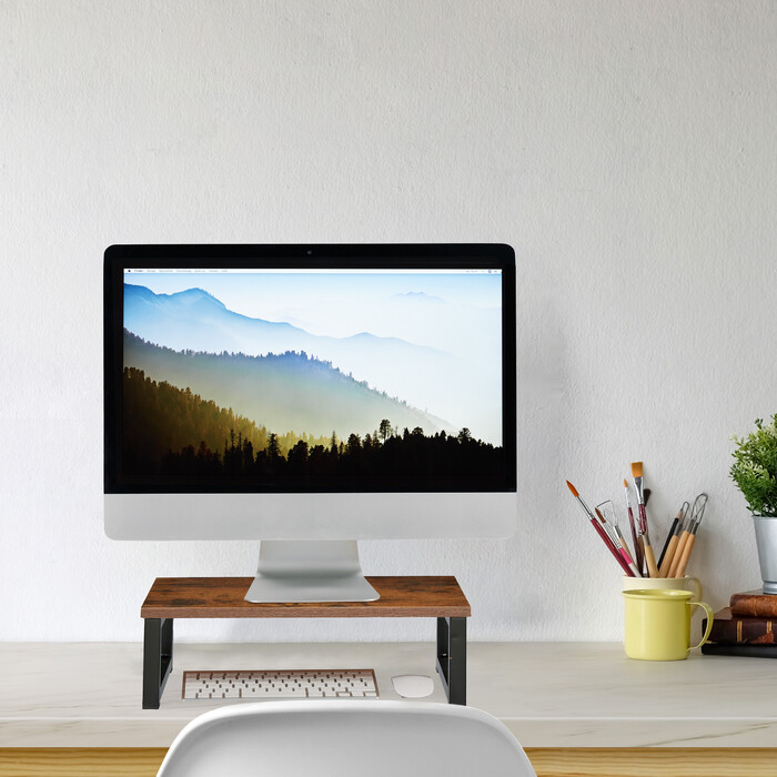 Relaxdays Monitor Stand with Industrial Design