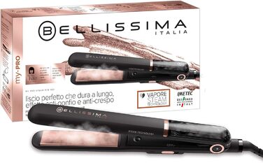 Bellissima My Pro Steam B28: Професійний паровий випрямляч для волосся, керамічне покриття, регулювання температури до 230°C