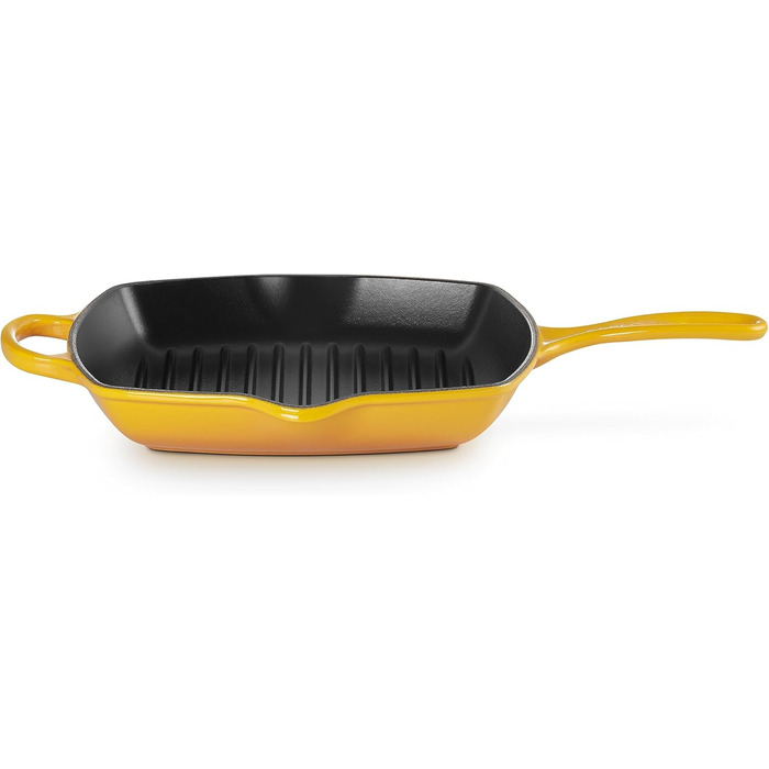 Чавунна гриль-сковорода Le Creuset Signature, квадратна, 26 см, для всіх типів плит, індукція, колір Nectar, 2,86 кг
