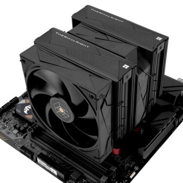Кулер для процесора Thermalright Royal Pretor 130 Ultra White, двовежевий повітряний охолоджувач, 7 теплових трубок, сумісність з AM4/AM5, Intel LGA1851/1700/115x/2011, білий