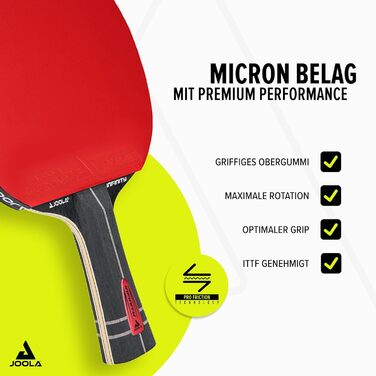 Пінг-понг ракетка JOOLA Infinity ITTF, професійна карбонова ракетка для досвідчених гравців, 7 шарів, High-Tech волокно