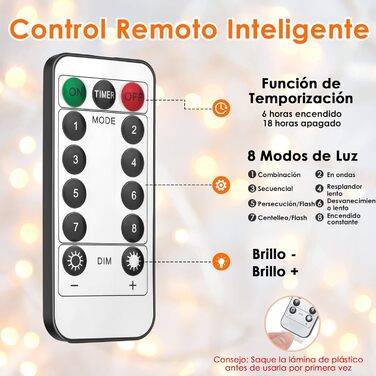 LED штора Anpro 3м x 3м, 300 світлодіодів, 8 режимів, тепле біле світло для декору, вечірки, спальні