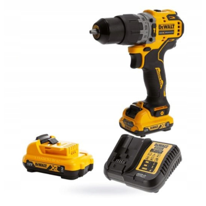 Ударний дриль-шурупокрут DeWalt 12V 57/25Nm 2x2,0Ah DCD706D2