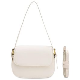Сумка жіноча через плече PU шкіра, маленька сумка-шопер для повсякденного використання, роботи та відпочинку (молочно-біла)