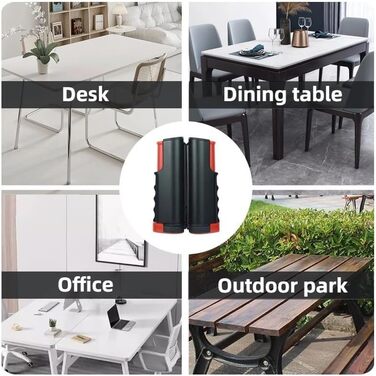 Набір для настільного тенісу з регульованою ручкою та сіткою, ідеальний для гри в приміщенні та на вулиці, тренувань (пакет 2)