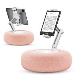 Тримач-подушка SupeDesk для Kindle, iPad та планшетів (4,7-13 дюймів), м'яка підставка для ліжка та дивана, рожева