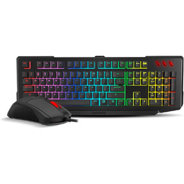 Ozone Gaming Gear Double TAP: Клавіатура + Миша, ігрова, RGB, 4000 DPI