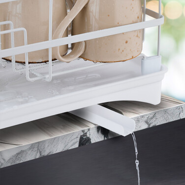 Relaxdays Dish Drainer with Automatic Drainage