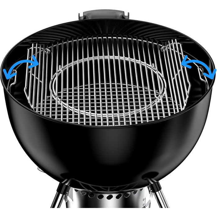 Решітка для гриля Weber 57 см (кругла), замінна частина для One-Touch, Performer, Bar-B-Kettle (срібна)