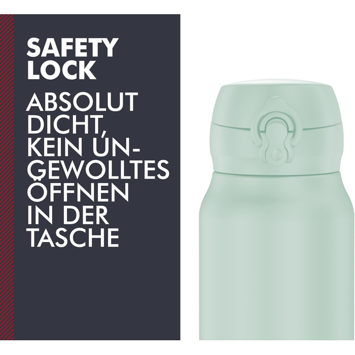 Термос Thermos Ultralight 0,5 л, Soft Mint Mat: нержавіюча сталь, 10 год гаряче / 20 год холодне, герметичний, для води, чаю