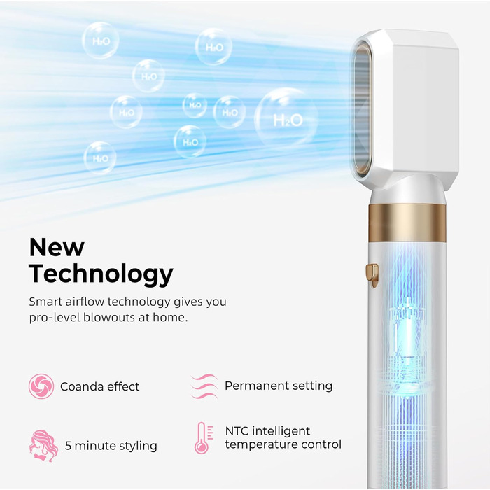 Професійний фен-щітка Pro Airbrush Hair styler 6 в 1: 6 функцій для укладки, 1000W, сушка та створення локонів