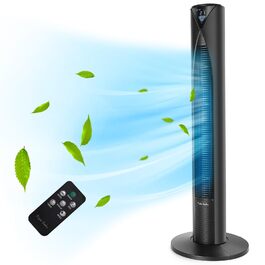 Вентилятор Tower Taylor Swoden 20dB з пультом, 96 см, 4 режими, 12 год таймер, 45W, чорний - для дому та офісу