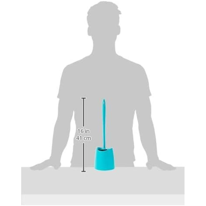 Турнічна щітка для туалету Ecohome (ТуркІз) – міцна та довговічна | 12 x 12 x 38 см