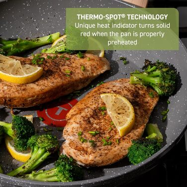 Набір посуду T-fal Revive Keramik, 12 предметів, антипригарне керамічне покриття, сірий