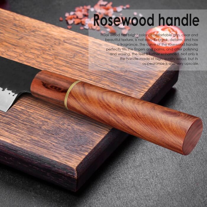 Професійний кухонний ніж Kiritsuke BILLION DUO 21 см, дамаск VG10, 67 шарів, дерев'яна ручка, серія HGBY
