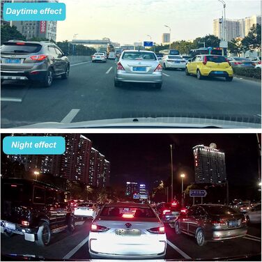 Відеореєстратор Podazz Dashcam Auto - камера для автомобіля з 3-дюймовим IPS екраном FHD 1080P, 170° кутом огляду, нічним баченням, G-сенсором, циклічною записом та детекцією руху, паркувальний режим (блакитний)