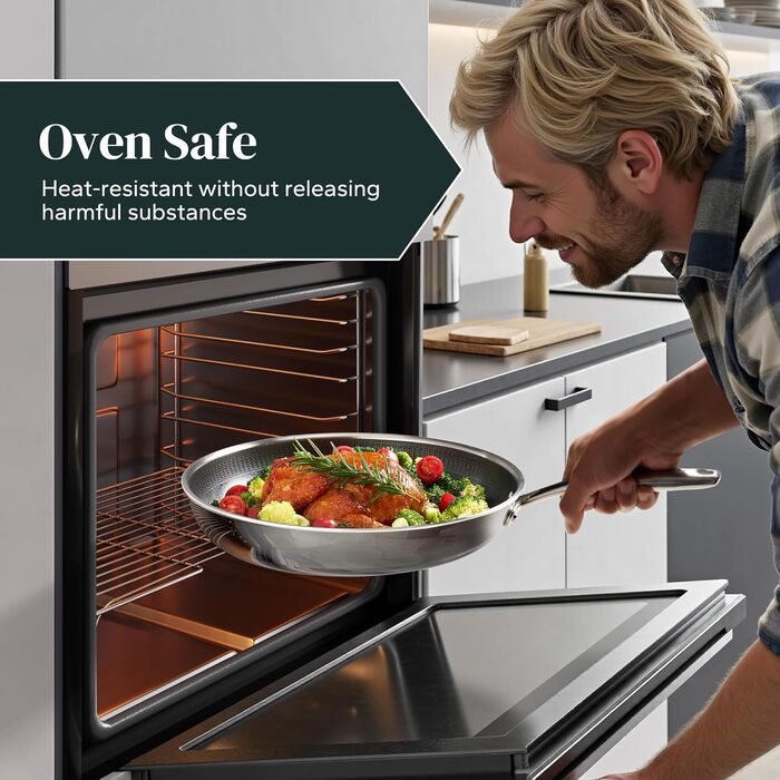 Набір сковорідок Redchef Antihaft з антипригарним керамічним покриттям, 3 шт., 20+26+30 см, чорний