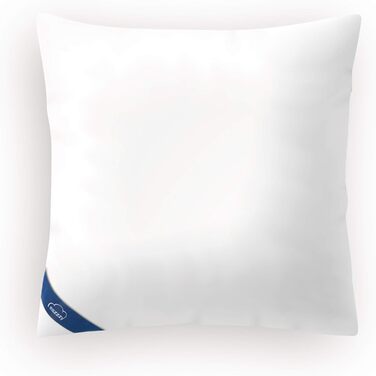 Genius eazzzy Pillow 80x80 cm - orthopedic sleeping pillow for restful sleep with hypoallergenic cover made of Aloe Vera + milk fibers | washable & dryer-safe
