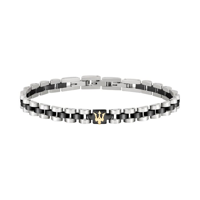 Браслет чоловічий Maserati Jewels з нержавіючої сталі, 21 см, покриття PVD (чорний) JM320AST08