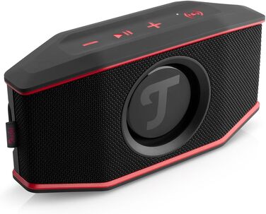 Портативна Bluetooth-колонка Teufel ROCKSTER GO 2 для зовнішнього використання, чорно-червона