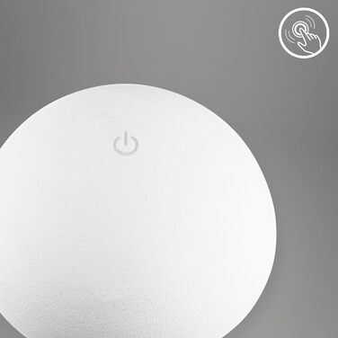 LED настільна лампа BRILONER бездротова з сенсорним керуванням, диммування, тепле біле світло, 28x16 см