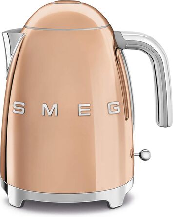 Електричний чайник Smeg KLF03PKEU 1.7L, рожеве золото, з фільтром від накипу
