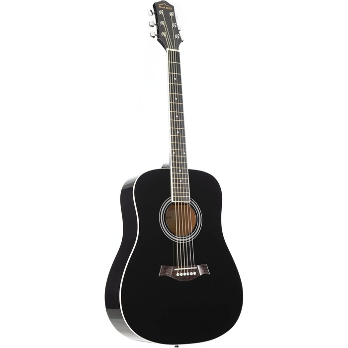 Акустична гітара Red Hill D-1-CE Dreadnought з Cutaway, електроакустична, липа, чорний колір