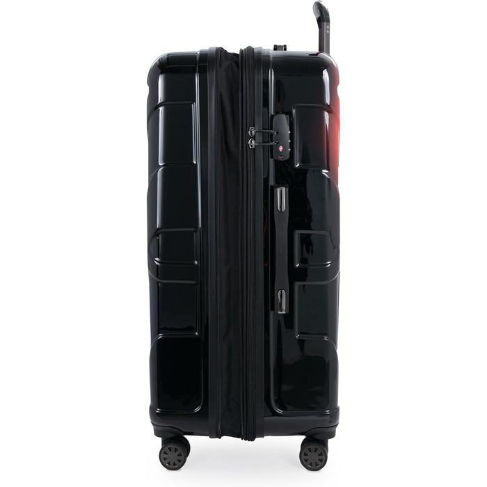 Чохол-валіза Suitline з жорстким корпусом, XL, 76 см, 96-110 літрів, ABS, матовий, червоний (Neon Red), з TSA-замком