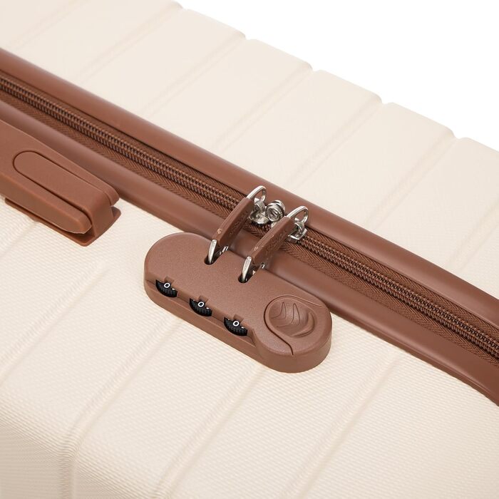 Набір валіз-ролерів (3 шт): M, L, XL, білий, з коліщатками 360°, замком, зручною ручкою. Elfenbeinweiß