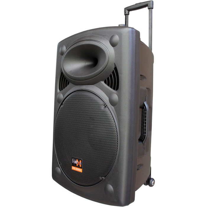 E-Lektron EL38-M MK-III: Портативна акустична система 900W з Bluetooth, MP3, USB, SD, FM, 2 мікрофонами та пультом - Звукове обладнання для вечірок та заходів