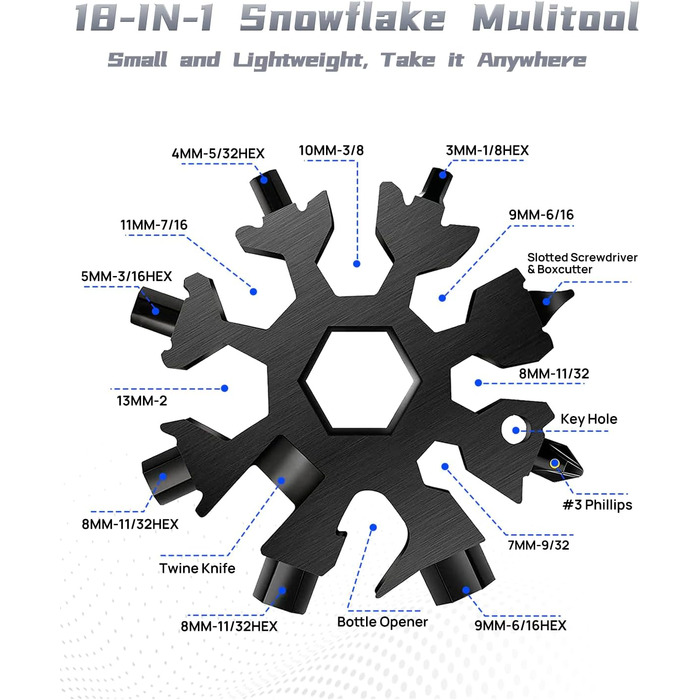 Мультитул BIBURY 12-в-1 для чоловіків: інструмент для кемпінгу, виживання, подорожей та дому