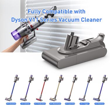 Акумулятор NASTIMA 25,2V 3900mAh Li-ion для пилососів Dyson V11, V15 (970425-01, 970938-01)