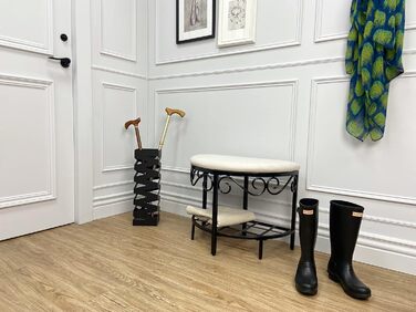 Сумка-стійка для парасольки Mango Steam Quadratisch, чорна (Zick-Zack-Schwarz)