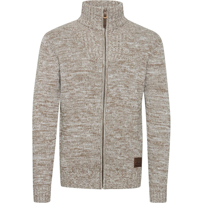 Чоловічий кардиган SDPomeroy з грубого трикотажу з коміром-стійкою та блискавкою, 100% бавовна, Regular fit (XL, Dune (5409))