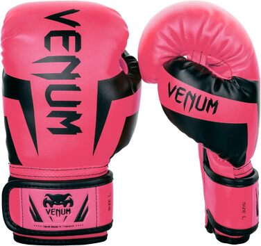 Дитячі боксерські рукавички Venum Elite Fluo Rosa S