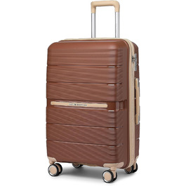 Чемодан British Traveller Mittelgroß: міцний валіза на 8 колесах з TSA-замком (66 x 43.3 x 28.5 см)