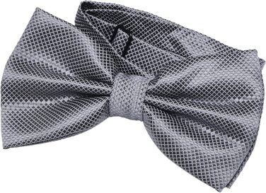 Метелик чоловічий DonDon сірий з нагрудною хустинкою, регульований розмір