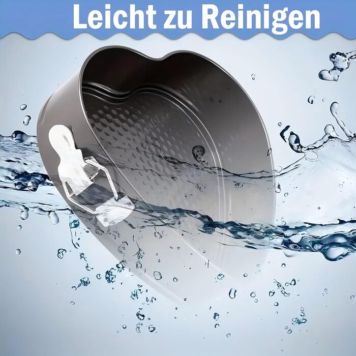 Набір для випічки Sadodo: форми для тортів, кексів, коржів (20/22/24/26 см) + кондитерський мішок з насадками. Антипригарне покриття, знімне дно