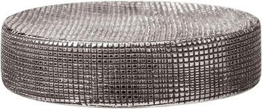 Підставка для мила WENKO Rivara, керамічна мильниця для мила, Ø 10 x 2,5 см, срібна