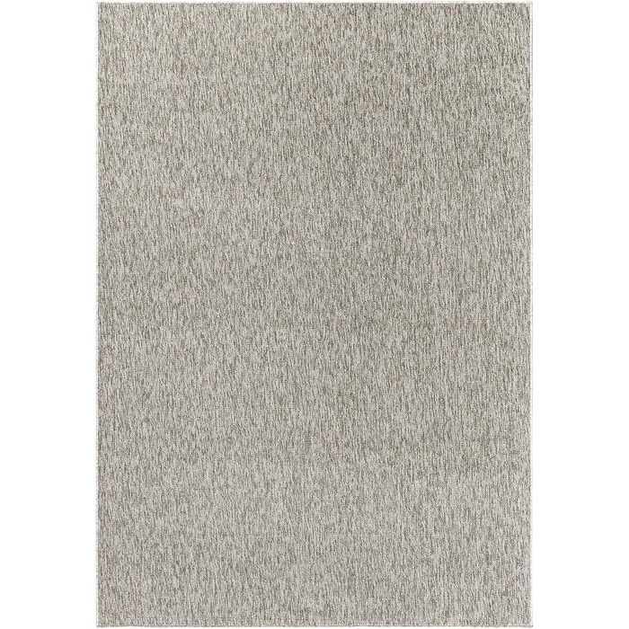 Килимок для вітальні HomebyHome 120x170 см, однотонний, меланжевий дизайн, короткий ворс, м'який, легкий у догляді, для кухні, їдальні, спальні. Килимове покриття для дому