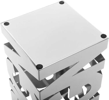 Modern White Metal Umbrella Stand for Entryway, Room, or Hallway - 52x18x18 cm