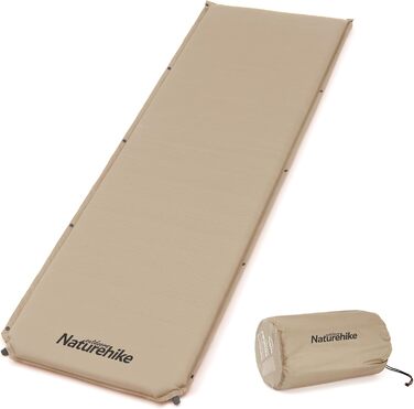 Naturehike Саморозкладаючий килимок для сну 5 см, туристичний килимок для кемпінгу, з'єднується з іншими, для наметів, гамаків, походів, сімейного кемпінгу, R-значення 4.8, зелений (хакі)