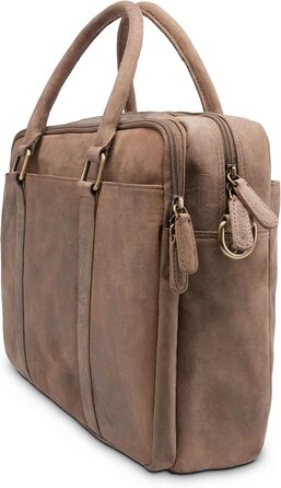 Сумка для ноутбука Leabags Leder Aktentasche чоловіча шкіряна 16