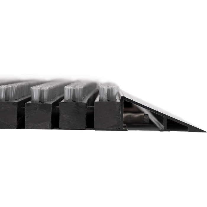 При Entrance килимок для бруду Floordirekt Power Brush, універсальний килимок для вхідних дверей (зовні та всередині), сірий, 50 x 80 см