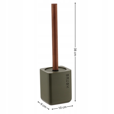 Підлоговий ершик для туалету SALVA, оливковий — аксесуар для ванної кімнати та вбиральні