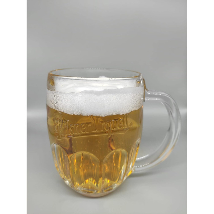 Пльзенське пиво Pilsner Urquell, 6 склянок, 0,5л, скляні кружки, Чехія