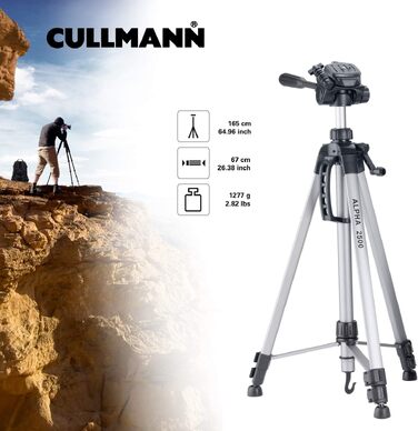 Штатив-трипод CULLMANN Alpha 2500 Silver Standard, висота 165 см, алюмінієвий