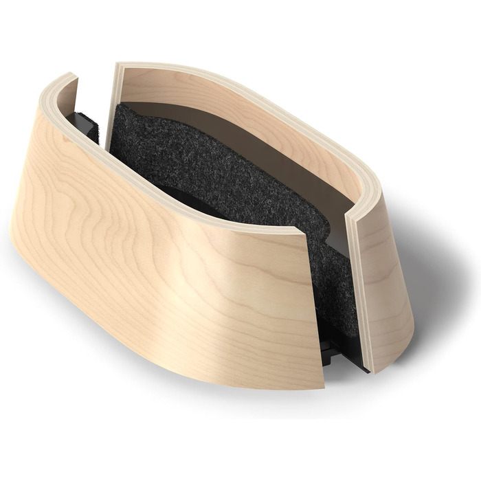 HumanCentric Maple Wood Laptop Stand - Vertical Adjustable Desk Organizer & Docking Station