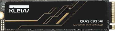 SSD KLEVV CRAS C925G 2TB M.2 NVMe PCIe Gen4x4 з графеновим радіатором для геймінгу, сумісний з PS5, до 7400 МБ/с